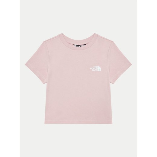 The North Face T-Shirt Redbox NF0A89H5 Różowy Regular Fit ze sklepu MODIVO w kategorii Bluzki dziewczęce - zdjęcie 182626587