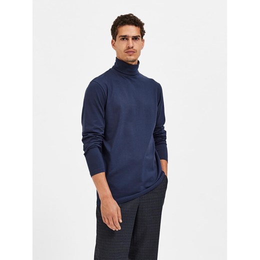 Selected Homme Golf Rory 16081962 Granatowy Regular Fit ze sklepu MODIVO w kategorii Swetry męskie - zdjęcie 182626589