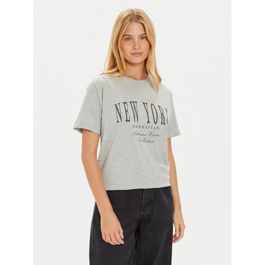 Brave Soul T-Shirt LTS-568JEMIMA Szary Oversize ze sklepu MODIVO w kategorii Bluzki damskie - zdjęcie 182626595