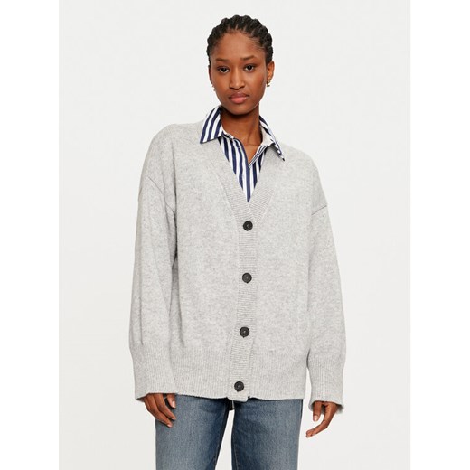 ViCOLO Kardigan 55007S Szary Regular Fit ze sklepu MODIVO w kategorii Swetry damskie - zdjęcie 182626649