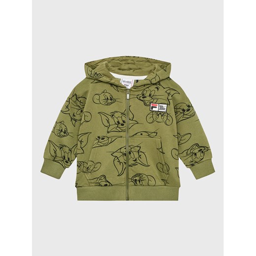 Fila Bluza Tulsa FAK0170 Zielony Regular Fit ze sklepu MODIVO w kategorii Bluzy chłopięce - zdjęcie 182626675
