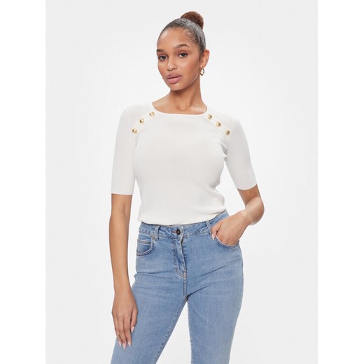 Luisa Spagnoli Bluzka Contralto 58230 Biały Slim Fit ze sklepu MODIVO w kategorii Bluzki damskie - zdjęcie 182626687