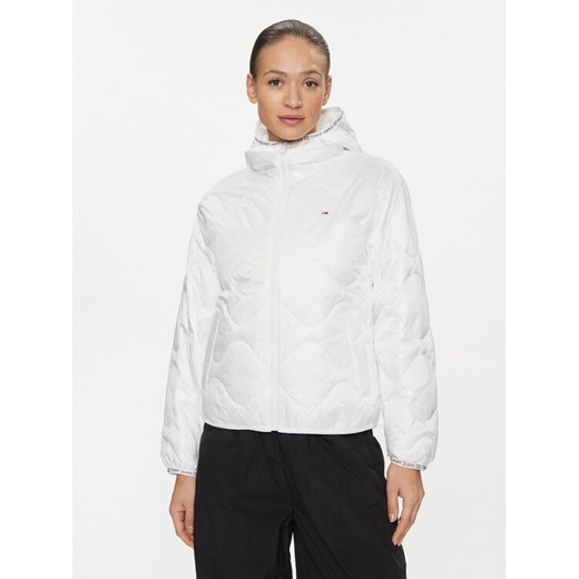 Tommy Jeans Kurtka przejściowa DW0DW17242 Biały Regular Fit ze sklepu MODIVO w kategorii Kurtki damskie - zdjęcie 182626689