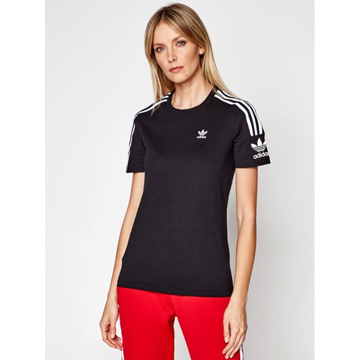 adidas T-Shirt Lock Up ED7530 Czarny Regular Fit ze sklepu MODIVO w kategorii Bluzki damskie - zdjęcie 182626786