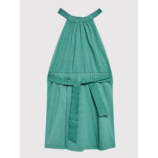 United Colors Of Benetton Sukienka letnia 3LHACV003 Zielony Regular Fit ze sklepu MODIVO w kategorii Sukienki dziewczęce - zdjęcie 182626808