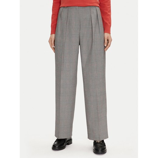 Tommy Hilfiger Spodnie materiałowe WW0WW42235 Szary Relaxed Fit ze sklepu MODIVO w kategorii Spodnie damskie - zdjęcie 182626818