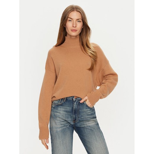 ViCOLO Sweter 77011S Brązowy Regular Fit ze sklepu MODIVO w kategorii Swetry damskie - zdjęcie 182626869