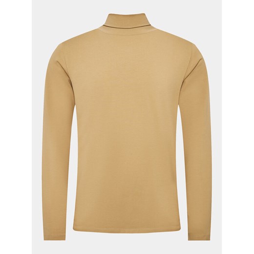 Lindbergh Longsleeve 30-400126 Beżowy Slim Fit ze sklepu MODIVO w kategorii T-shirty męskie - zdjęcie 182626899