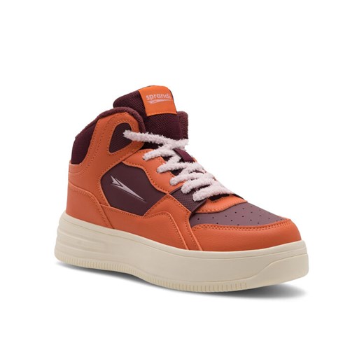 Sprandi Sneakersy BEAT MID WP40-22755CS Pomarańczowy ze sklepu MODIVO w kategorii Buty sportowe damskie - zdjęcie 182626915