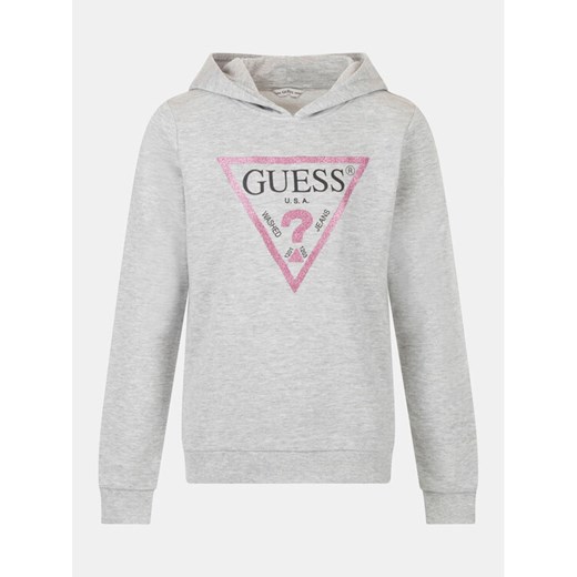 Guess Bluza J83Q14 KAUG0 Szary Regular Fit ze sklepu MODIVO w kategorii Bluzy dziewczęce - zdjęcie 182626958