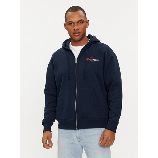Tommy Jeans Bluza Color Pop Spray DM0DM18631 Granatowy Relaxed Fit ze sklepu MODIVO w kategorii Bluzy męskie - zdjęcie 182626966