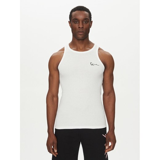 Karl Kani Tank top Essential 60310020 Biały Slim Fit ze sklepu MODIVO w kategorii T-shirty męskie - zdjęcie 182626995