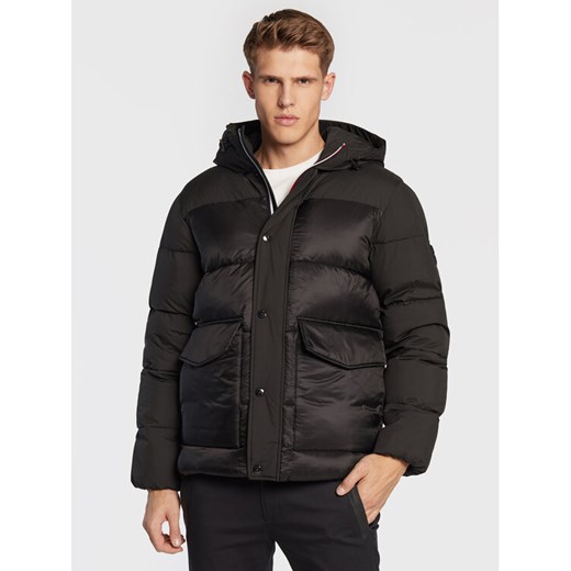 Tommy Hilfiger Kurtka zimowa MW0MW28723 Czarny Regular Fit ze sklepu MODIVO w kategorii Kurtki męskie - zdjęcie 182626997