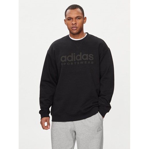 adidas Bluza ALL SZN Fleece Graphic IW1190 Czarny Regular Fit ze sklepu MODIVO w kategorii Bluzy męskie - zdjęcie 182627016