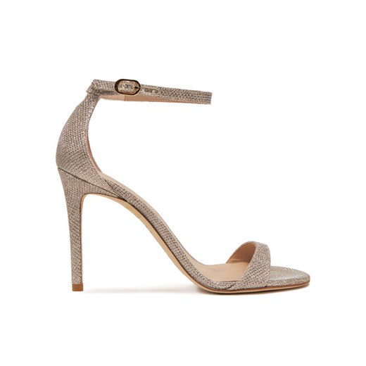 Stuart Weitzman Sandały Nudist II Sandal SJ998 Złoty ze sklepu MODIVO w kategorii Sandały damskie - zdjęcie 182627057