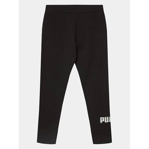 Puma Legginsy Ess+ Logo 846960 Czarny Tight Fit ze sklepu MODIVO w kategorii Spodnie dziewczęce - zdjęcie 182627078