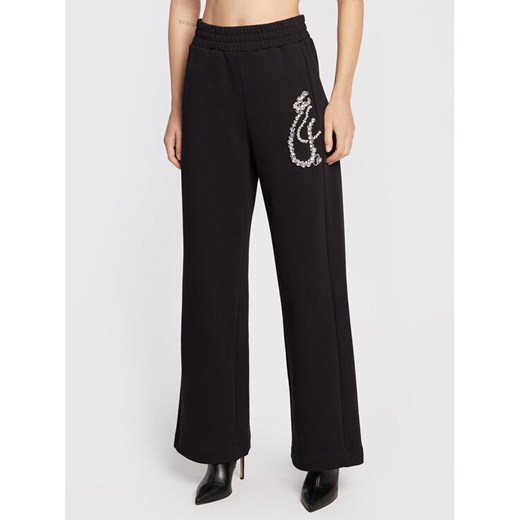 Pinko Spodnie dresowe DIABOLIK Flaviana AI22-23 PKDB 1L109E 8314 Czarny Relaxed Fit ze sklepu MODIVO w kategorii Spodnie damskie - zdjęcie 182627086