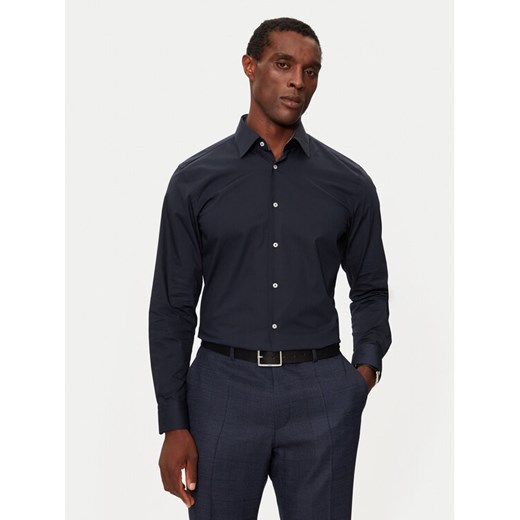 Boss Koszula H-Hank 50519859 Granatowy Slim Fit ze sklepu MODIVO w kategorii Koszule męskie - zdjęcie 182627109