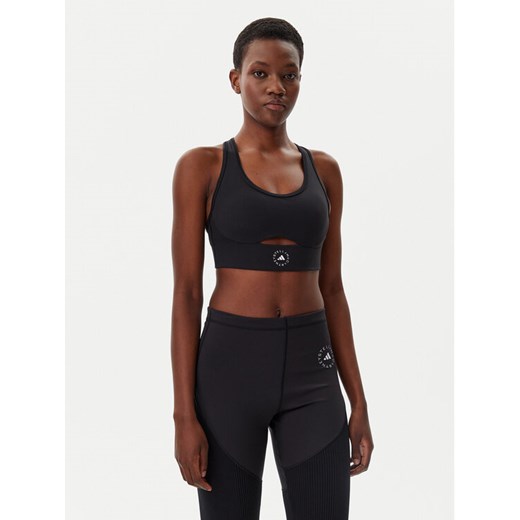 adidas by Stella McCartney Biustonosz sportowy Stella McCartney TrueStrength IW6373 Czarny Slim Fit ze sklepu MODIVO w kategorii Biustonosze - zdjęcie 182627209