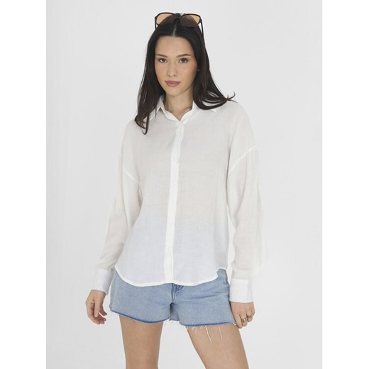 Brave Soul Koszula LSH-573KENDALL Biały Straight Fit ze sklepu MODIVO w kategorii Koszule damskie - zdjęcie 182627215