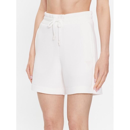 Guess Szorty sportowe Elly V2YD10 K7UW2 Biały Relaxed Fit ze sklepu MODIVO w kategorii Szorty - zdjęcie 182627256