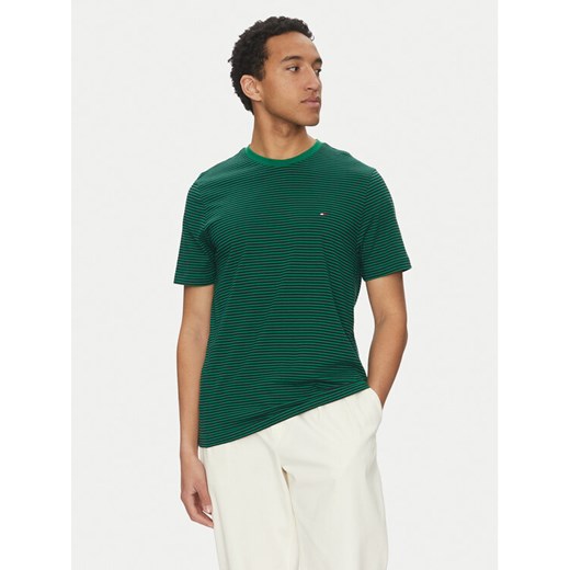 Tommy Hilfiger T-Shirt Ess Seasonal MW0MW39995 Zielony Regular Fit ze sklepu MODIVO w kategorii T-shirty męskie - zdjęcie 182627259