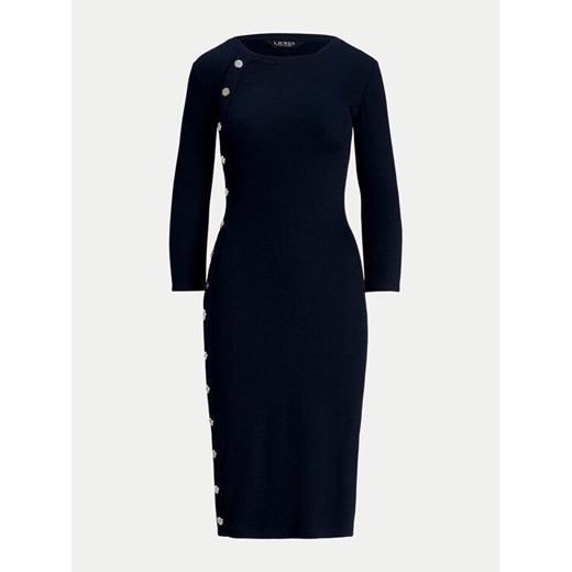 Lauren Ralph Lauren Sukienka codzienna 250940561001 Granatowy Slim Fit ze sklepu MODIVO w kategorii Sukienki - zdjęcie 182627379