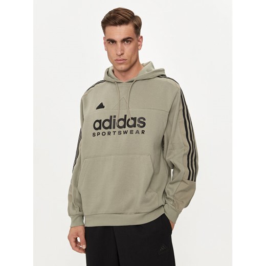 adidas Bluza House of Tiro IV8125 Zielony Relaxed Fit ze sklepu MODIVO w kategorii Bluzy męskie - zdjęcie 182627425