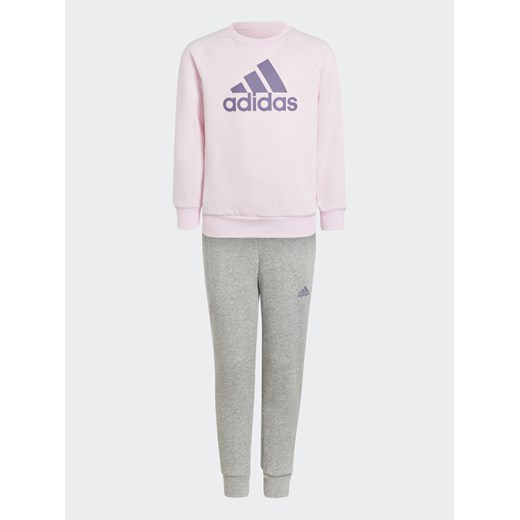 adidas Dres Essentials Logo IK3103 Różowy Regular Fit ze sklepu MODIVO w kategorii Dresy dziewczęce - zdjęcie 182627429