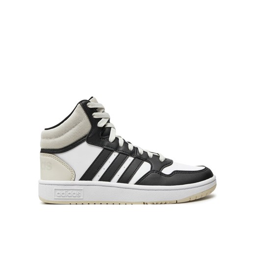 adidas Sneakersy Hoops 3.0 Mid K IH7893 Czarny ze sklepu MODIVO w kategorii Buty sportowe dziecięce - zdjęcie 182627448