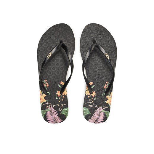 Roxy Japonki ARJL100950 Czarny ze sklepu MODIVO w kategorii Klapki damskie - zdjęcie 182627456