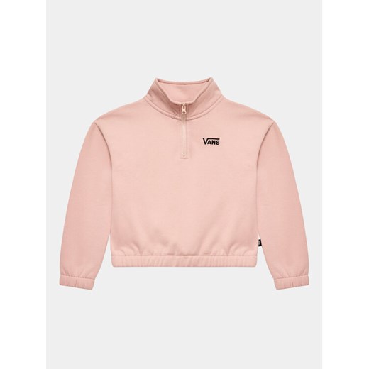 Vans Bluza Half Zip Mock Pullover VN00077V Różowy Regular Fit ze sklepu MODIVO w kategorii Bluzy dziewczęce - zdjęcie 182627499