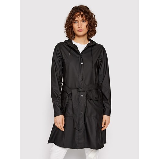 Rains Kurtka przeciwdeszczowa 18130 Czarny Regular Fit ze sklepu MODIVO w kategorii Kurtki damskie - zdjęcie 182627526