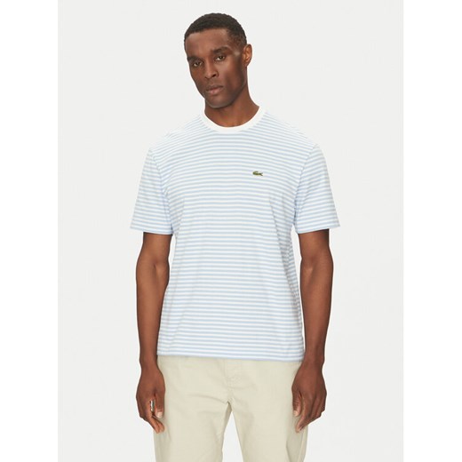 Lacoste T-Shirt TH9749 Błękitny Regular Fit ze sklepu MODIVO w kategorii T-shirty męskie - zdjęcie 182627555