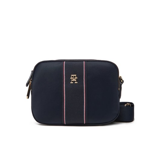 Tommy Hilfiger Torebka Poppy Camera Bag Corp AW0AW17230 Granatowy ze sklepu MODIVO w kategorii Listonoszki - zdjęcie 182627558