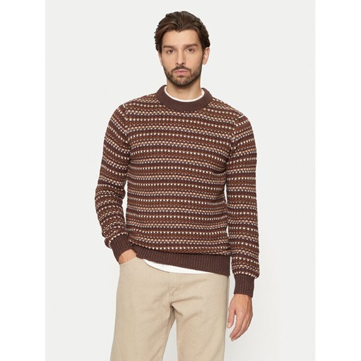 Only & Sons Sweter Musa 22027268 Brązowy Regular Fit ze sklepu MODIVO w kategorii Swetry męskie - zdjęcie 182627598