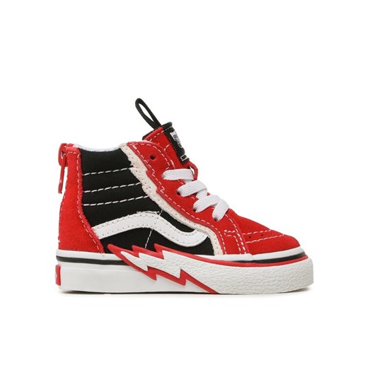 Vans Tenisówki Sk8-Hi Zip Bolt VN000BVKREB1 Czerwony ze sklepu MODIVO w kategorii Trampki dziecięce - zdjęcie 182627689