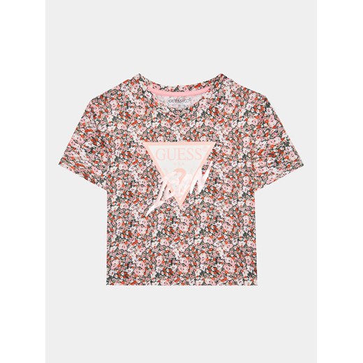 Guess T-Shirt J3YI17 K6YW3 Kolorowy Boxy Fit ze sklepu MODIVO w kategorii Bluzki dziewczęce - zdjęcie 182627697