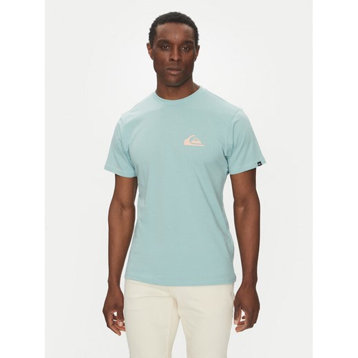Quiksilver T-Shirt EQYZT08042 Turkusowy Regular Fit ze sklepu MODIVO w kategorii T-shirty męskie - zdjęcie 182627718