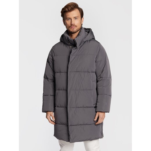 Trussardi Kurtka zimowa Memory 52S00742 Szary Regular Fit ze sklepu MODIVO w kategorii Kurtki męskie - zdjęcie 182627735