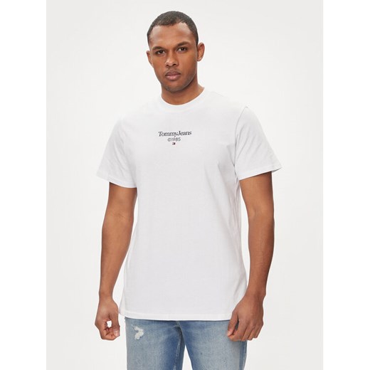 Tommy Jeans T-Shirt 85 Entry DM0DM18569 Biały Regular Fit ze sklepu MODIVO w kategorii T-shirty męskie - zdjęcie 182627759