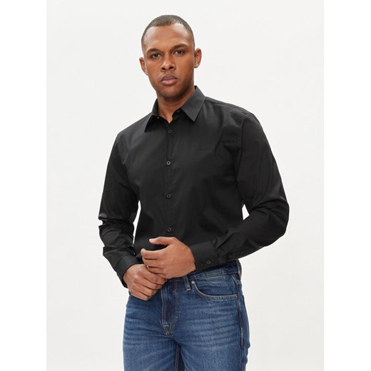 Guess Koszula Sunset M1YH20 W7ZK1 Czarny Slim Fit ze sklepu MODIVO w kategorii Koszule męskie - zdjęcie 182627775