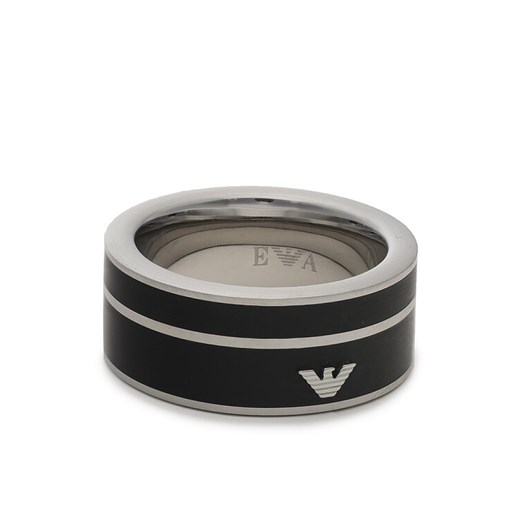 Emporio Armani Pierścionek EGS2032040 Czarny ze sklepu MODIVO w kategorii Pierścionki - zdjęcie 182627786