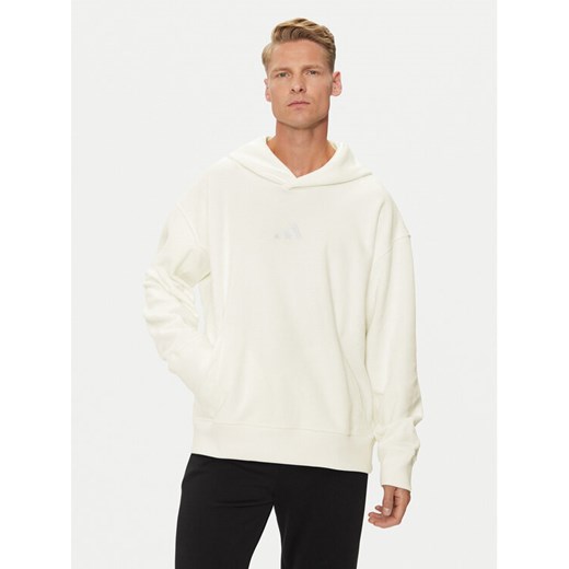 adidas Bluza Elevated ALL SZN Terry Loop IY6577 Biały Loose Fit ze sklepu MODIVO w kategorii Bluzy męskie - zdjęcie 182627809