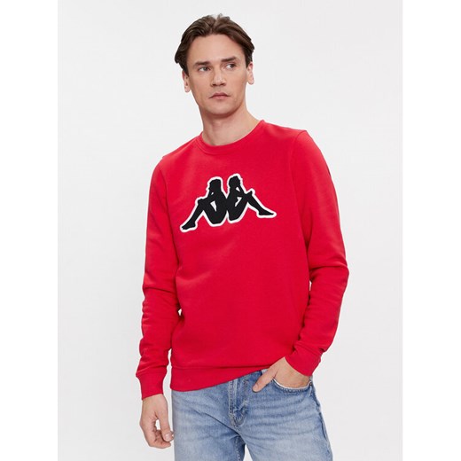 Kappa Bluza Airvit 3032BZ0 Czerwony Regular Fit ze sklepu MODIVO w kategorii Bluzy męskie - zdjęcie 182627828