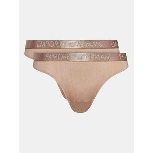 Emporio Armani Underwear Komplet 2 par fig klasycznych 163334 4F235 16355 Beżowy ze sklepu MODIVO w kategorii Majtki damskie - zdjęcie 182627849