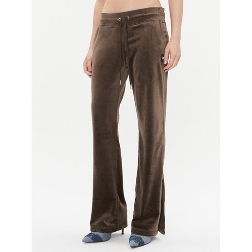 DKNY Sport Spodnie dresowe DP3P2744 Brązowy Regular Fit ze sklepu MODIVO w kategorii Spodnie damskie - zdjęcie 182627897