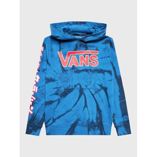 Vans Bluza SAILOR MOON Fleece Tie Dye VN0000AT Niebieski Regular Fit ze sklepu MODIVO w kategorii Bluzy chłopięce - zdjęcie 182628017