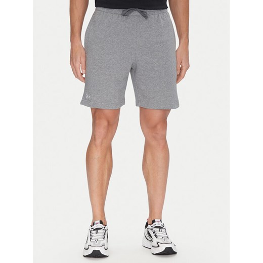 Under Armour Szorty sportowe Rival 1379779 Szary Regular Fit ze sklepu MODIVO w kategorii Spodenki męskie - zdjęcie 182628045