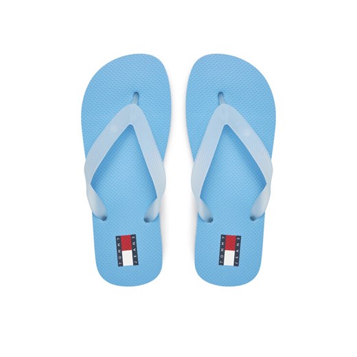 Tommy Jeans Japonki Tjw Logo Flip Flop EN0EN02447 Błękitny ze sklepu MODIVO w kategorii Klapki damskie - zdjęcie 182628095